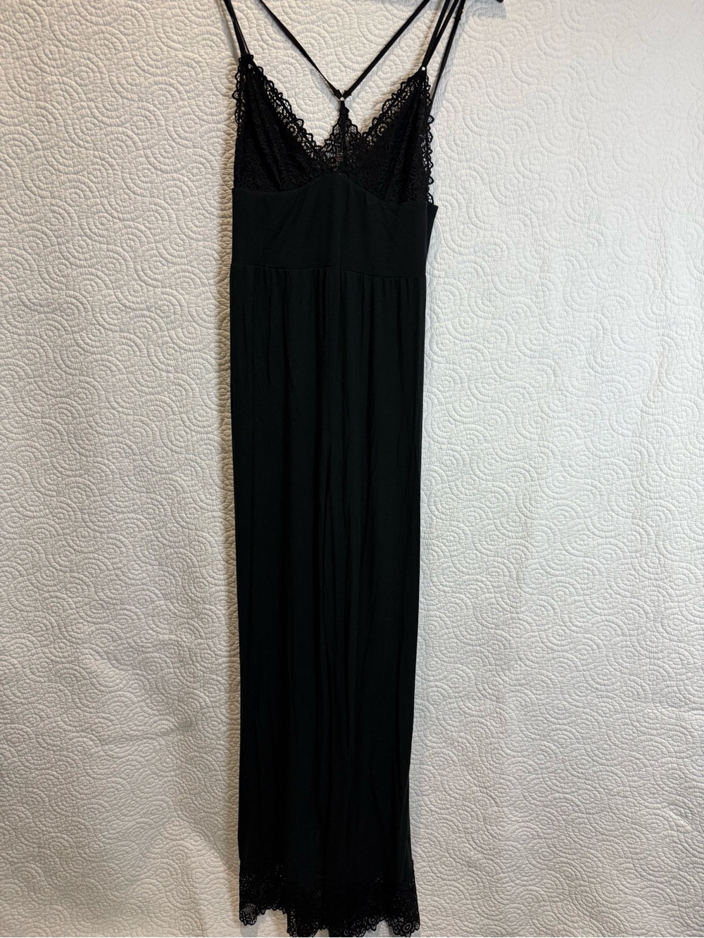 Victoria’s Secret Chemise Women’s body suit pants suit Babydoll Black Lace M
